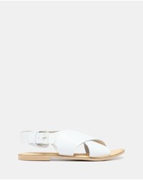 Just Because - Cleo Leather Slingback Flats