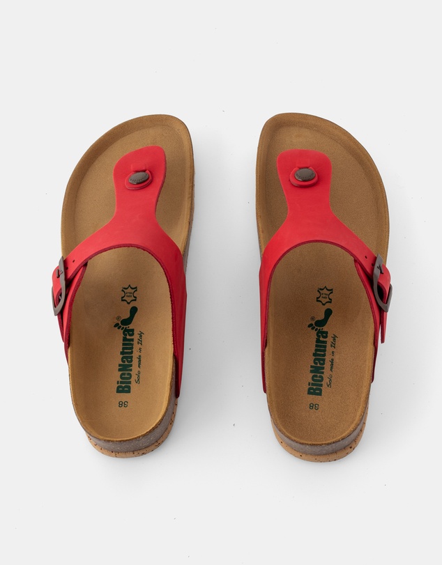 BioNatura - Devina Leather Thong Sandals