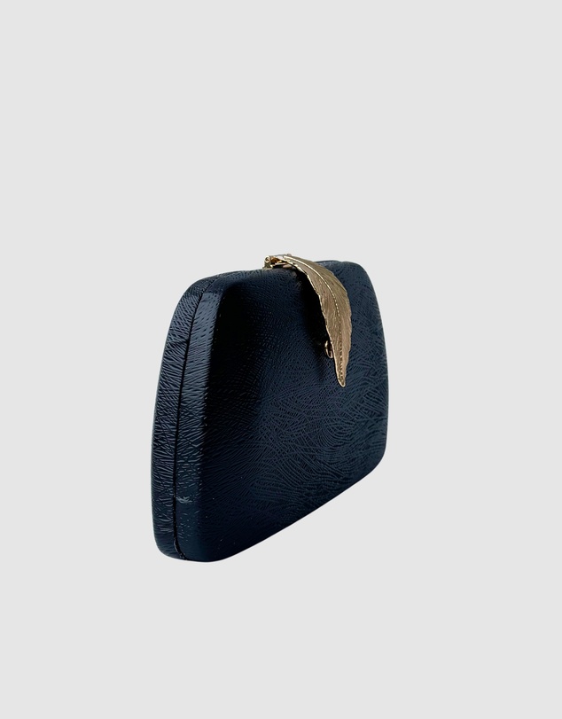 Izoa - Rebecca Clutch Black Vegan Leather