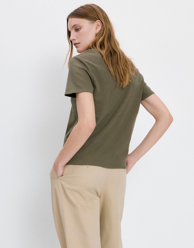 M.N.G - V-Neck Cotton T-Shirt