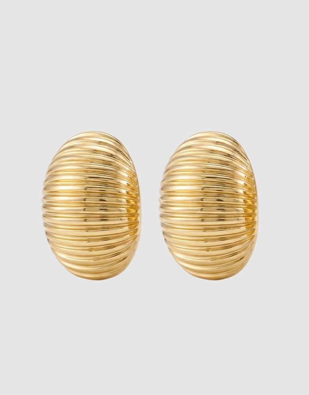 HOUSE OF SLANI - Gold Zoe Statement Earrings