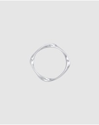 Elli Jewelry - Ring Band Twisted Stack Basic in 925 Sterling Silver