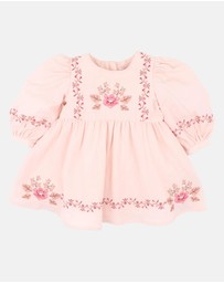 Fox & Finch - Wild Garden Embroidered Dress - Babies