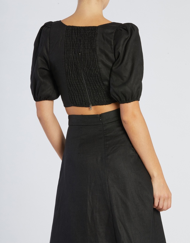 Amelius - Violetta Linen Crop Top