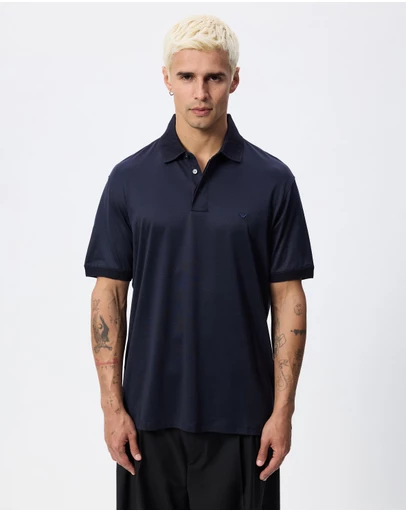 Emporio Armani - Rounded Micro Eagle Polo Shirt