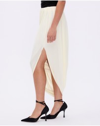 Minima Esenciales - Rue Jersey Asym Gathered Midi Skirt