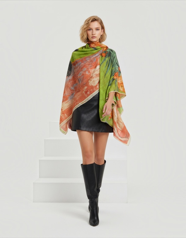 Mossée - Camille Satin Scarf