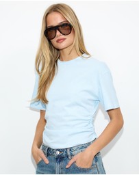Dazie - Mia Cinched Short Sleeve Tee