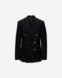 Calibre - Wool Double-Breasted Blazer Black