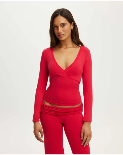 Cotton On Body - Airy Soft Crossover Long Sleeve