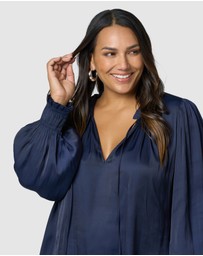 Pink Dusk by Curve Project - Feels Like The First Time Blouse