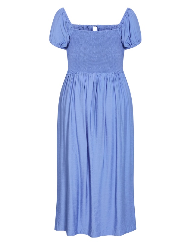 City Chic - Plus size Abbigail Split Maxi Dress - cornflower blue