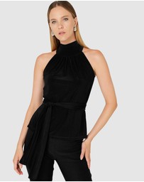 SACHA DRAKE - High Neck Tie Top