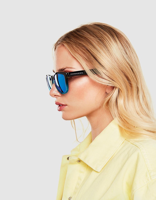 Hawkers Co - HAWKERS - Polarized Clear Blue ONE FUSHION Sunglasses for Men and Women UV400