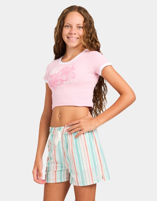 Roxy - Girls 8 to 16 Rg Sunset Crush T-Shirt