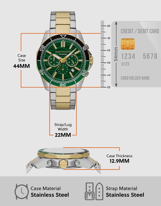 Armani Exchange - Two Tone Chronograph Watch