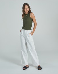 DRICOPER DENIM - Joey Forest Green Top