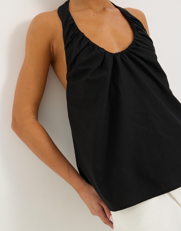 Calli - Halle Gathered Halter Top