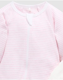 Purebaby - 2 Pack Zip Growsuit -Babies