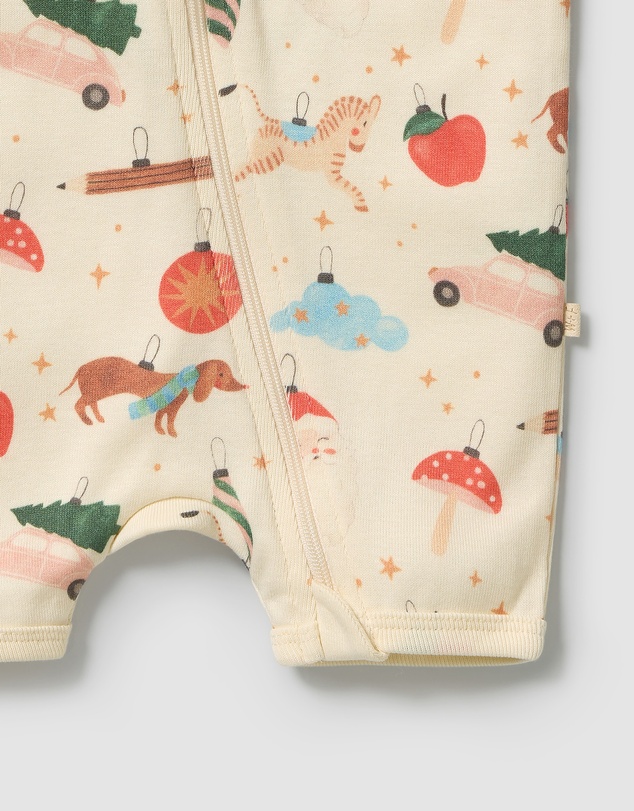 Wilson & Frenchy - Organic Rib Boyleg Zipsuit - Babies