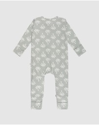 Kynd Baby - Day or Night Onesie in Palm Tree