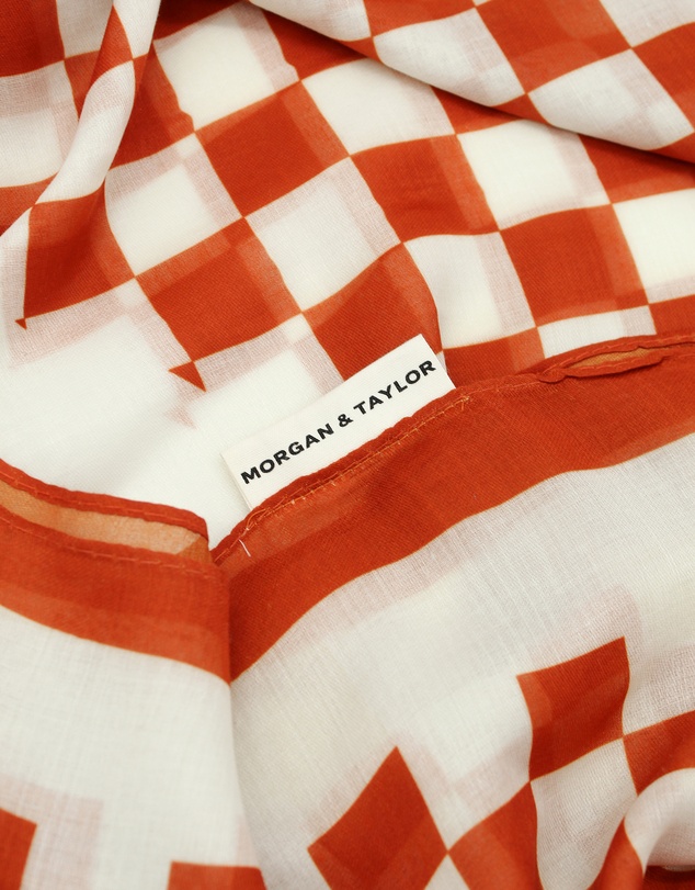 Morgan & Taylor - Athena Beach Sarong in Rust Orange