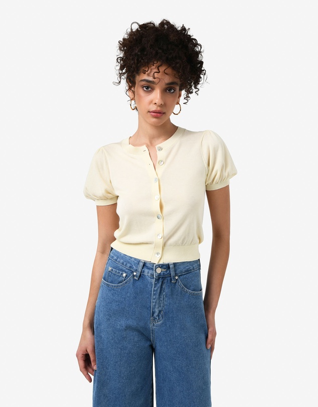 Forcast - Cindy Puff Sleeve Cardigan