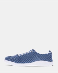 Vionic - Pismo Casual Sneaker - Blue Checkered Denim