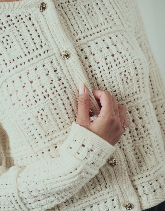 IDA+S - Thea Cashmere Crochet Cardigan