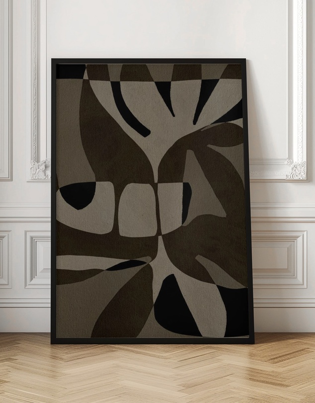 Olive et Oriel - Contour 2 by Shatha Al Dafai Art Print