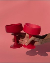 porter green - mecc | silicone unbreakable cocktail glasses