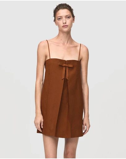 M.N.G - Dress With Bow Neckline
