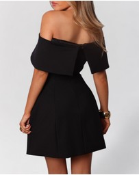 Heiress Beverly Hills - Strapless Off The Shoulder A-Line Mini Dress