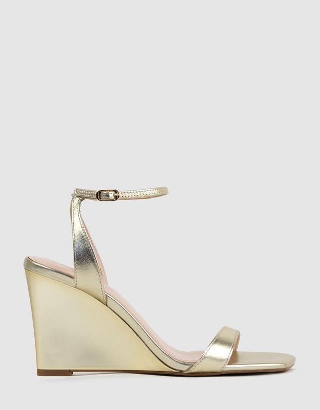 Edward Meller - SHANIA90 Single Strap Sandal on Wedge