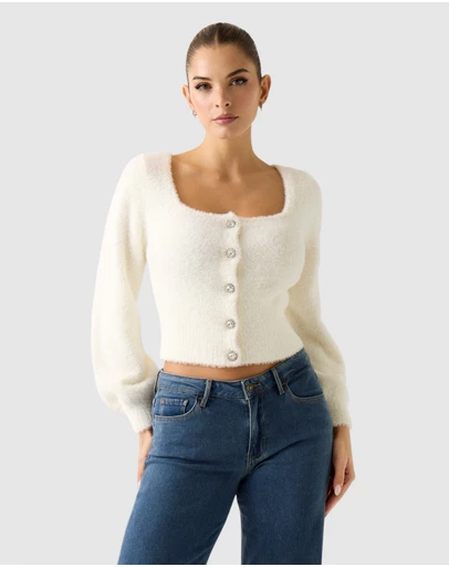 GUESS - Myko Fuzzy Cardigan