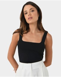 Forcast - Miami Cropped Sleeveless Knit Top