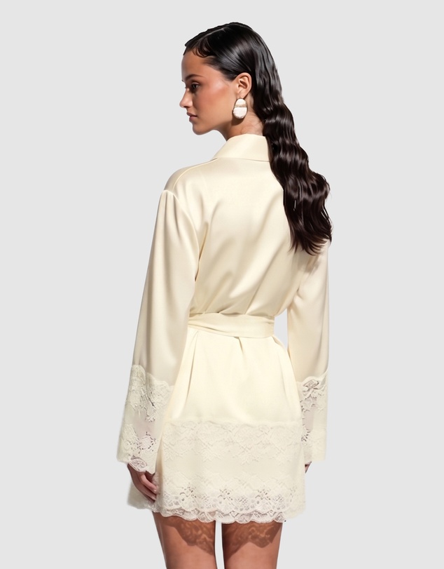 GINIA - Silk Lace Robe