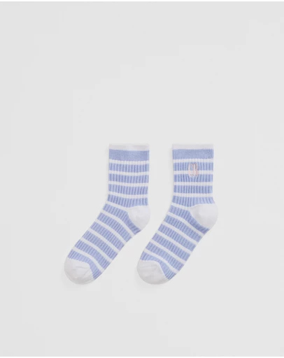 Country Road - Rib Quarter Crew Sock