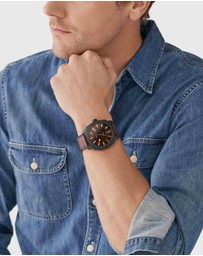 Fossil - Fossil Machine Brown Watch FS5972