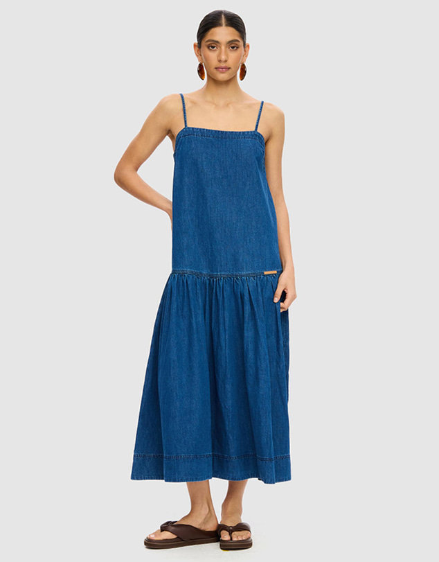 KIVARI - Vaila Denim Midi Dress