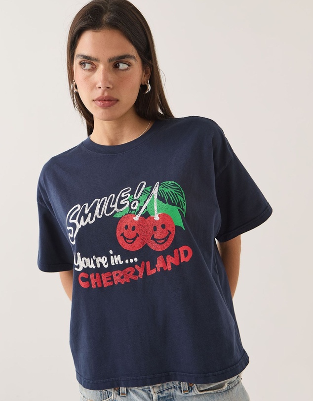 Brixton - Cherryland Boxy Cropped Crew