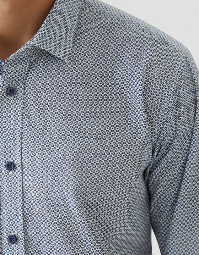 Oxford - Kenton Printed Cotton Shirt