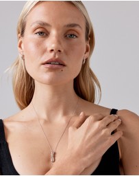 Michael Hill - Vertical Sliding Knot Pendant Necklace in Sterling Silver