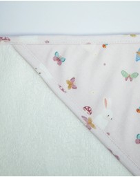 Little Stuff - Butterfly Garden Hooded Towel