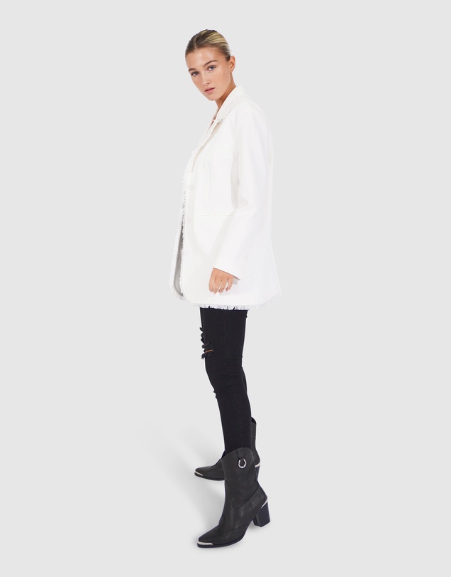 Belle & Bloom - Young Blood Frayed Edge Blazer