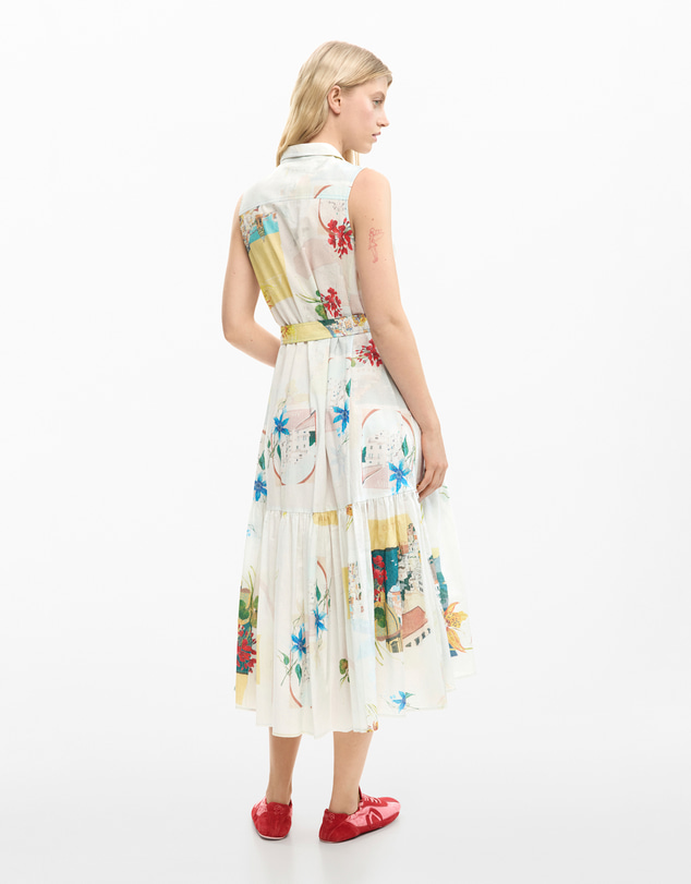 Desigual - Shirt dress postcards