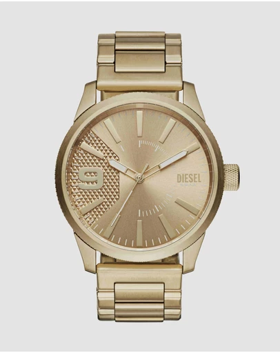 Diesel - Rasp Gold Tone Analogue Watch