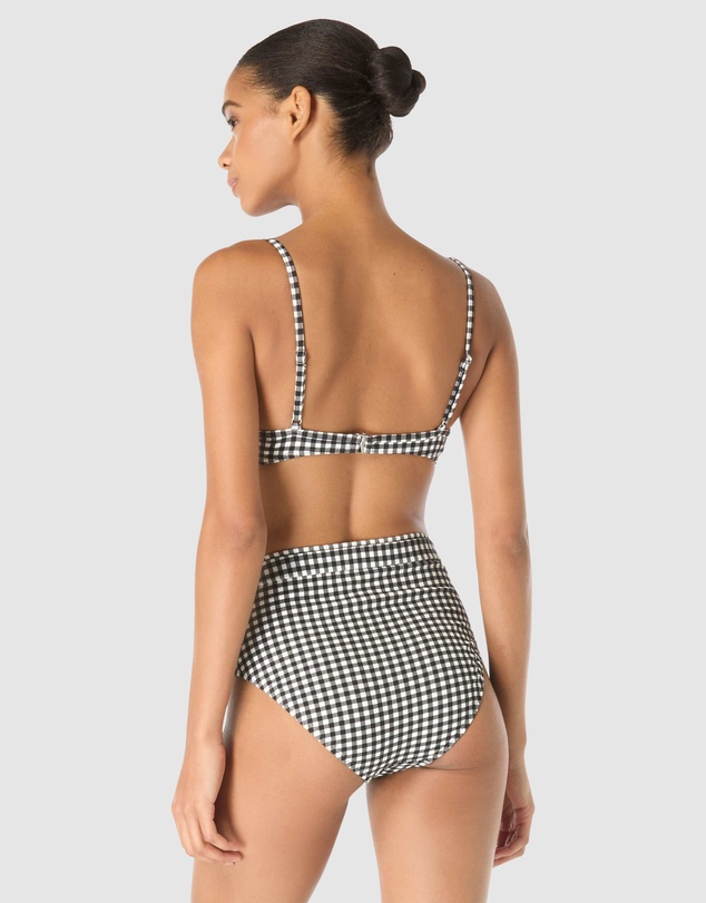 Michael Kors - Boho Gingham Underwired Bikini Top