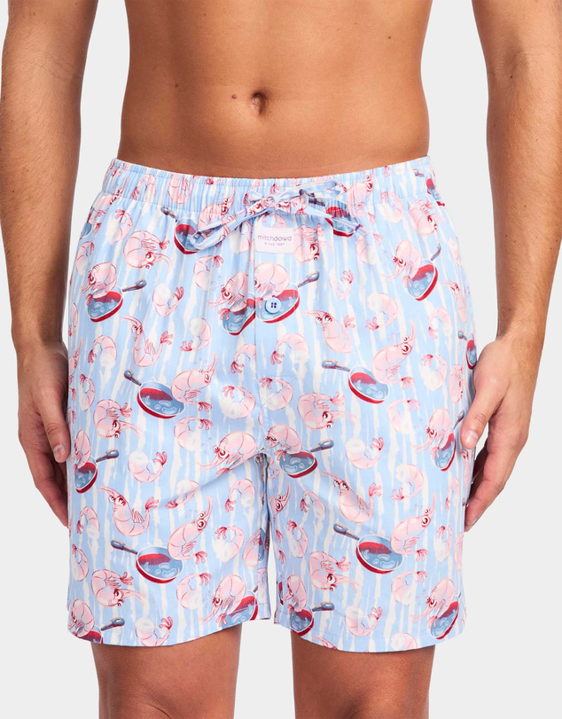 Mitch Dowd - Mitchdowd Prawns O Peril Cotton Sleep Shorts 2 Pack