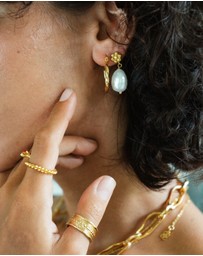 Ottoman Hands - Sabina Twist Hoop Earrings